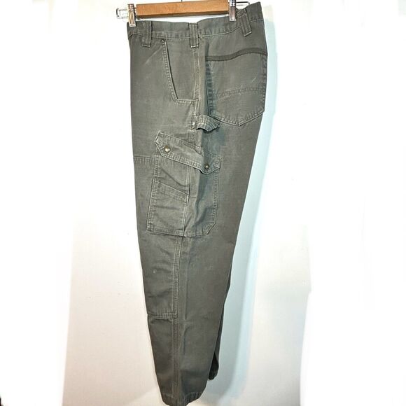 Vintage Carhartt Ripstop Relaxed Fit Green Tactical Cargo Pants 38 - Picture 7 of 10